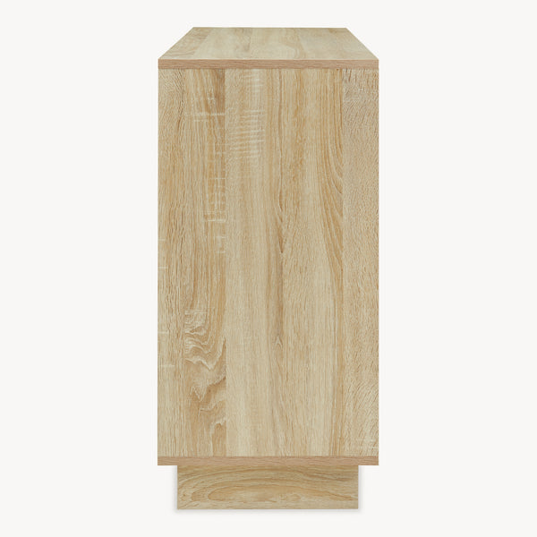 Kredens Kenta 100x35x72 cm Sonoma-dąb optyka/Biały [en.casa]