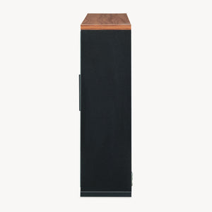 Szafka z lustrem Trond 50x60x15 cm Czarny/Orzechowy wygląd [en.casa]