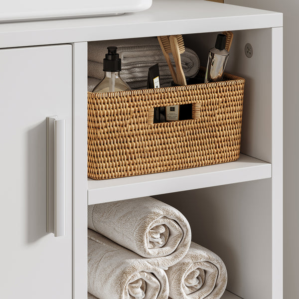 Szafka pod umywalkę Kulaik 51x60x32 cm Biała [en.casa]