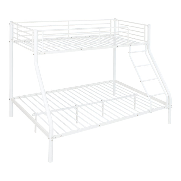Sortland 200x140/90 cm metalowe łóżko piętrowe z materacem [neu.haus]