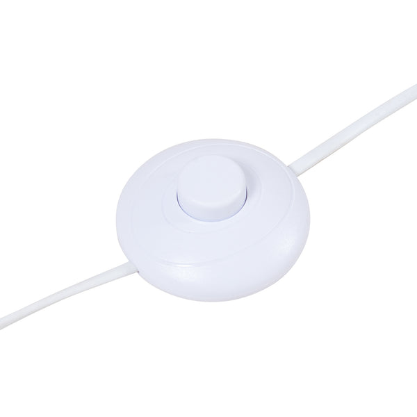 Banchory metalowa lampa podłogowa 163 cm efekt drewna/biały [lux.pro]
