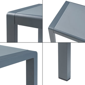 Fotel zewnętrzny ze stolikiem Avise aluminium [casa.pro]