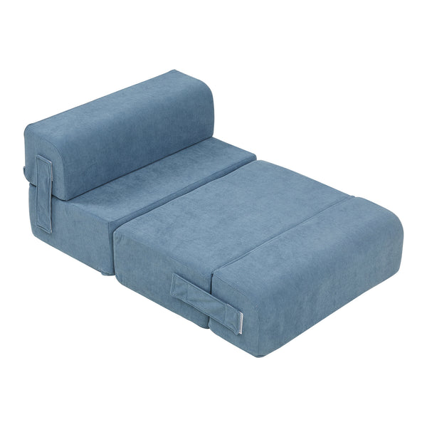 Schody dla zwierząt Joelerhatra 4-częściowe 45x50x45 cm Cord Blue [en.casa]