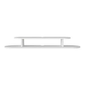 Wisząca półka TV Targema 120x30x16 cm Biała [en.casa]