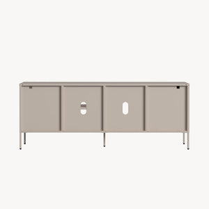 Szafka RTV Kliri Stahl 150x35x58 cm w kolorze wielbłądzim [en.casa]