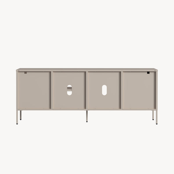 Szafka RTV Kliri Stahl 150x35x58 cm w kolorze wielbłądzim [en.casa]