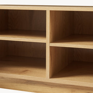 Szafka pod TV Ferrersp z 2 drzwiami 140x40x45 cm dąb/kolory piasku [en.casa]