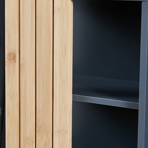 Szafka wisząca Svanes 60x30x20 cm Ciemnoszary/Naturalny [en.casa]