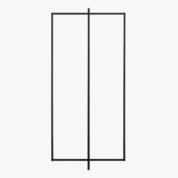Stojak na ubrania Norjad 160x80x41 cm metal czarny [en.casa]