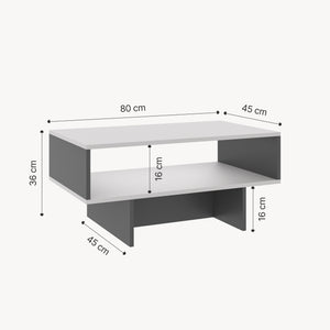 Stolik kawowy Mjölby 36,4x80x45 cm w różnych kolorach [en.casa]