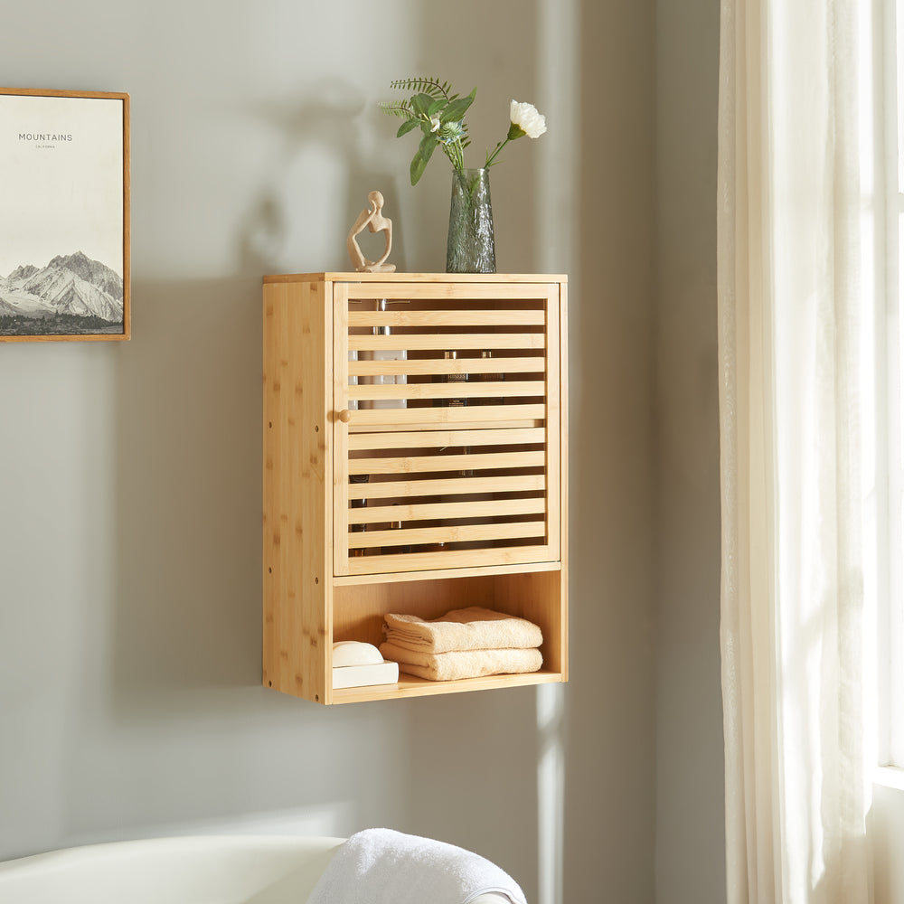Szafka łazienkowa Gjesdal 60x40x20 cm bambus [en.casa] - premiumXL