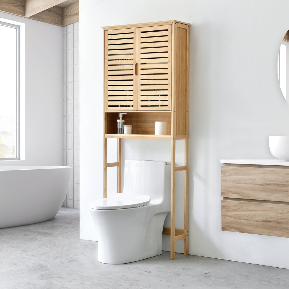 Szafka toaletowa Geta 170 x 66 x 23 cm bambus [en.casa] - premiumXL