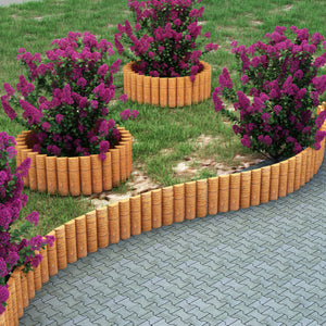 Palisada Rotta 150x20cm Nature [en.casa]