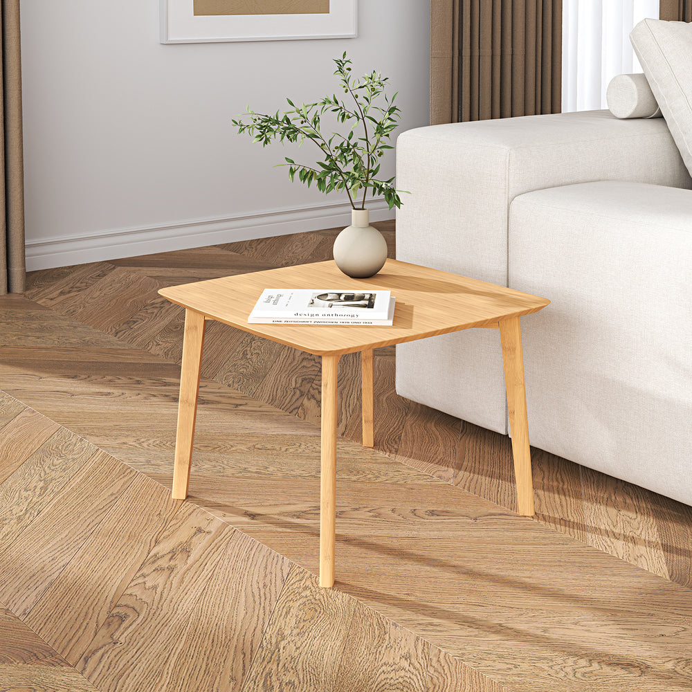 Stolik boczny Haad 45x50x50 cm bambus naturalny [en.casa]
