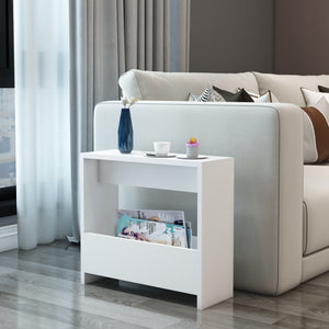 Stolik pomocniczy Rødovre 60x55x20 cm biały [en.casa] - premiumXL