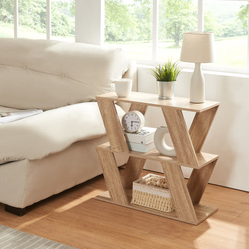 Stolik pomocniczy Nome 60x22x57cm dąb [en.casa] - premiumXL