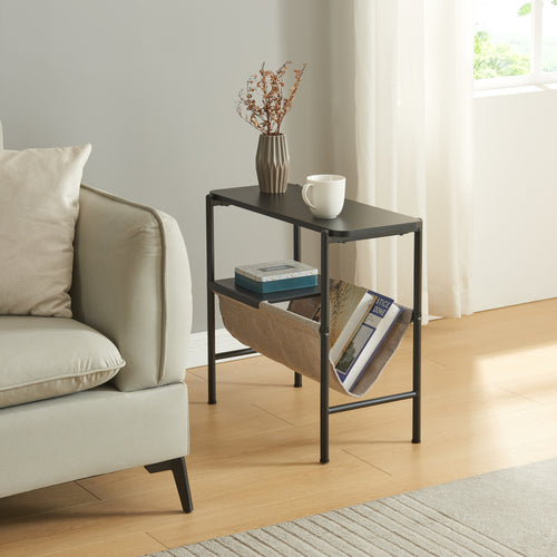 Stolik pomocniczy Samnanger 60x28x53cm czarny [en.casa] - premiumXL