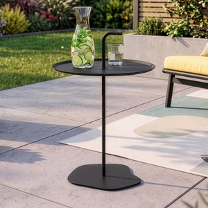 Metalowy stolik zewnętrzny Calimera 56,5 x Ø 38 cm [casa.pro]