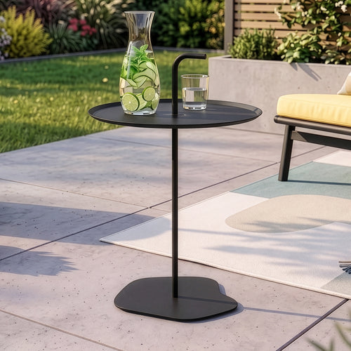 Metalowy stolik zewnętrzny Calimera 56,5 x Ø 38 cm [casa.pro]