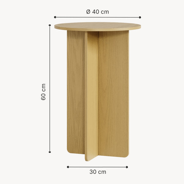Stolik boczny Vappevn 60xØ40 cm [en.casa]