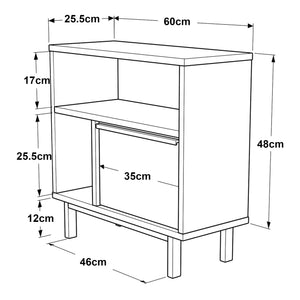 Stolik boczny Vesanto 60x60x26 cm [en.casa]