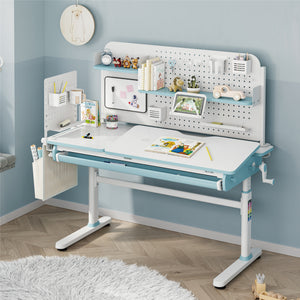 Organizer na biurko Sauda 114x68 cm stalowy [en.casa]
