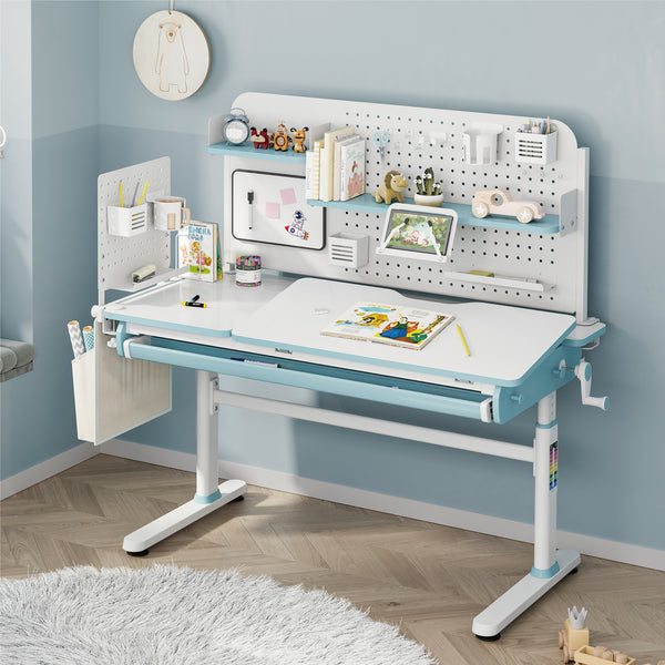 Organizer na biurko Sauda 114x68 cm stalowy [en.casa]