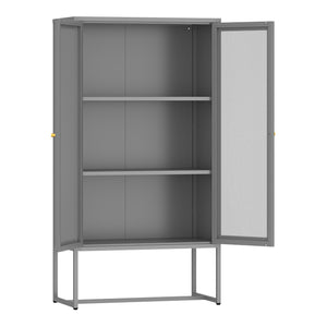 Szafka biurowa Sund metalowa szara [en.casa]