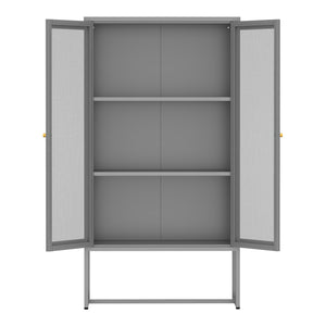 Szafka biurowa Sund metalowa szara [en.casa]