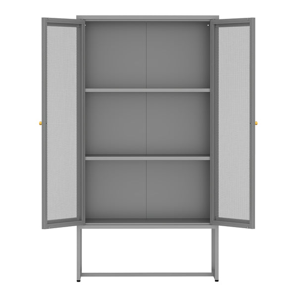 Szafka biurowa Sund metalowa szara [en.casa]
