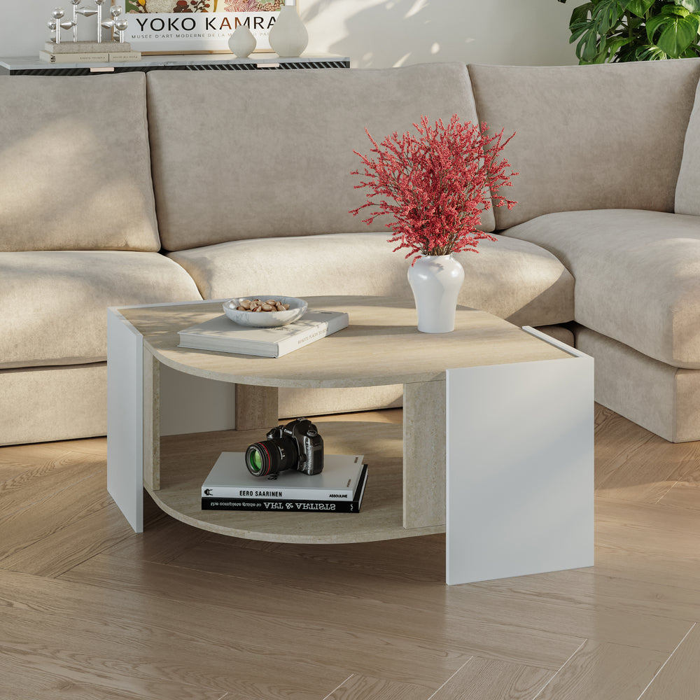 Stolik kawowy Klipsari 75x75x40 cm [en.casa]