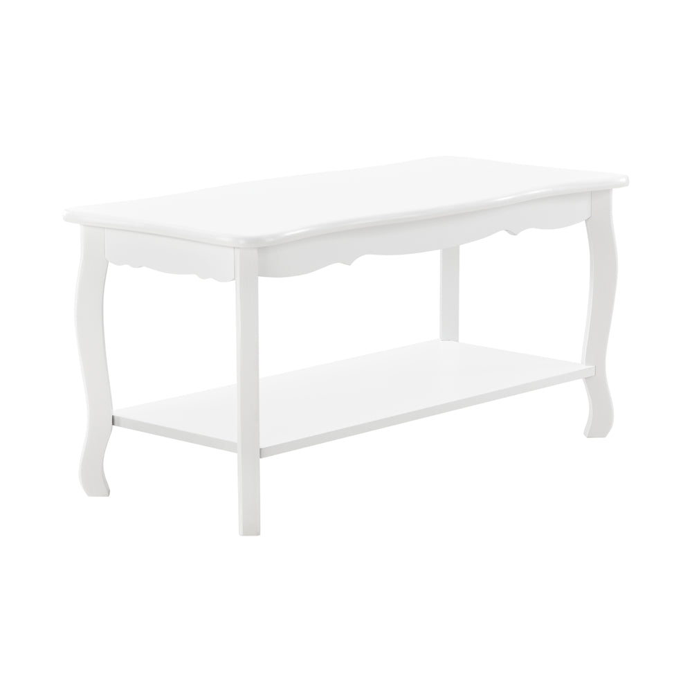 Stolik kawowy Pearl 88x40x42 cm styl shabby chic biały en.casa - premiumXL