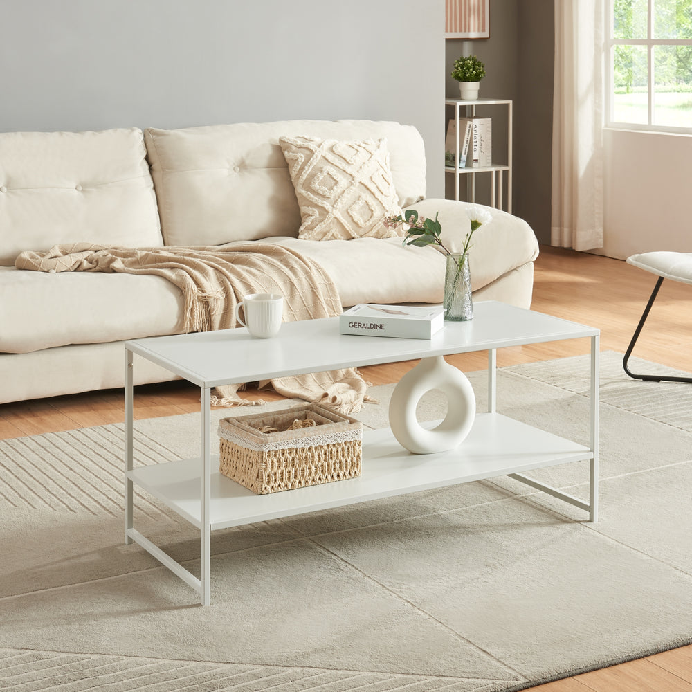 Stolik kawowy Ruokolahti stal 102x43x46cm [en.casa] - premiumXL