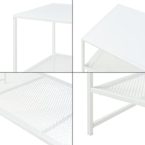 Stolik kawowy Ruokolahti stal 102x43x46cm [en.casa]