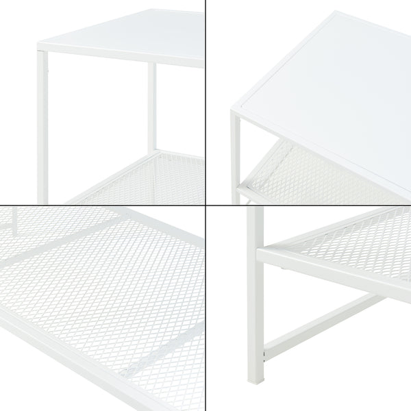 Stolik kawowy Ruokolahti stal 102x43x46cm [en.casa]