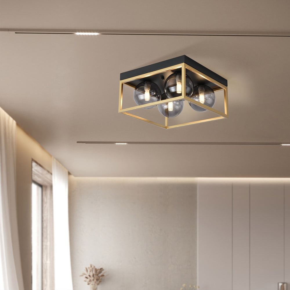Lampa sufitowa Widnes czarna / złota [lux.pro] - premiumXL