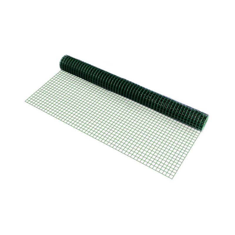 Szkic wymiarowy [pro.tec]® Siatka druciana ogrodzenie ogrodowe zielone 100 cm x 5 m (1 lub 5 rolek)