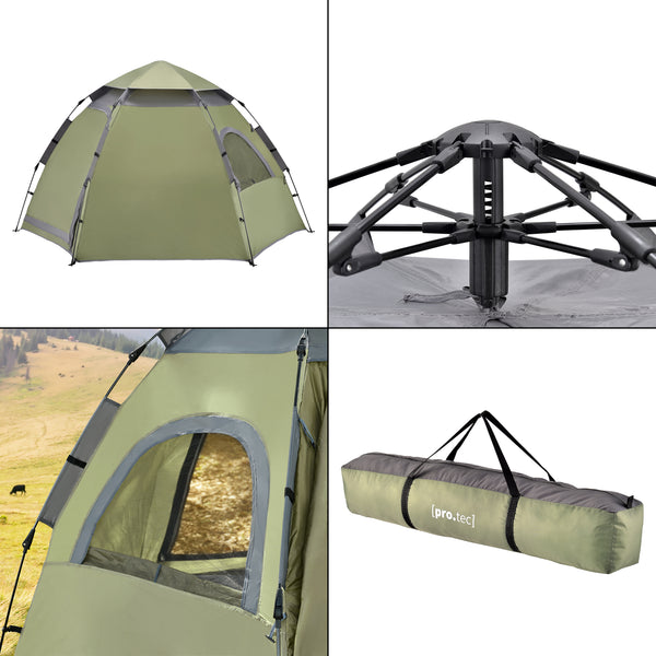 Namiot kempingowy Nybro Pop Up dome 240x205x140cm w różnych kolorach. [pro.tec]