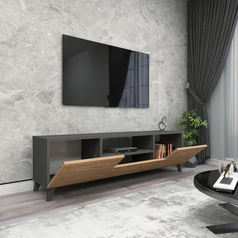 Stolik RTV Torsby z 3 drzwiami [en.casa] - premiumXL