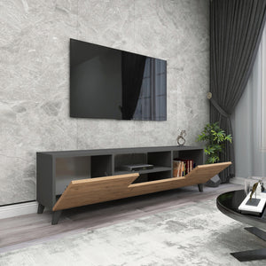 Stolik TV Torsby z 3 drzwiami [en.casa]