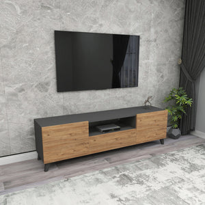 Stolik TV Torsby z 3 drzwiami [en.casa]