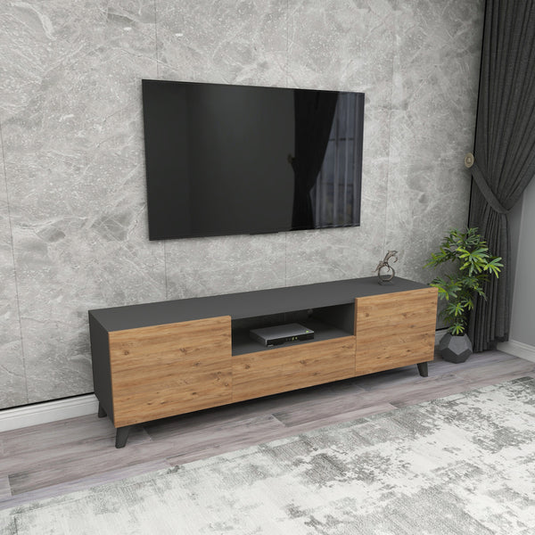 Stolik TV Torsby z 3 drzwiami [en.casa]