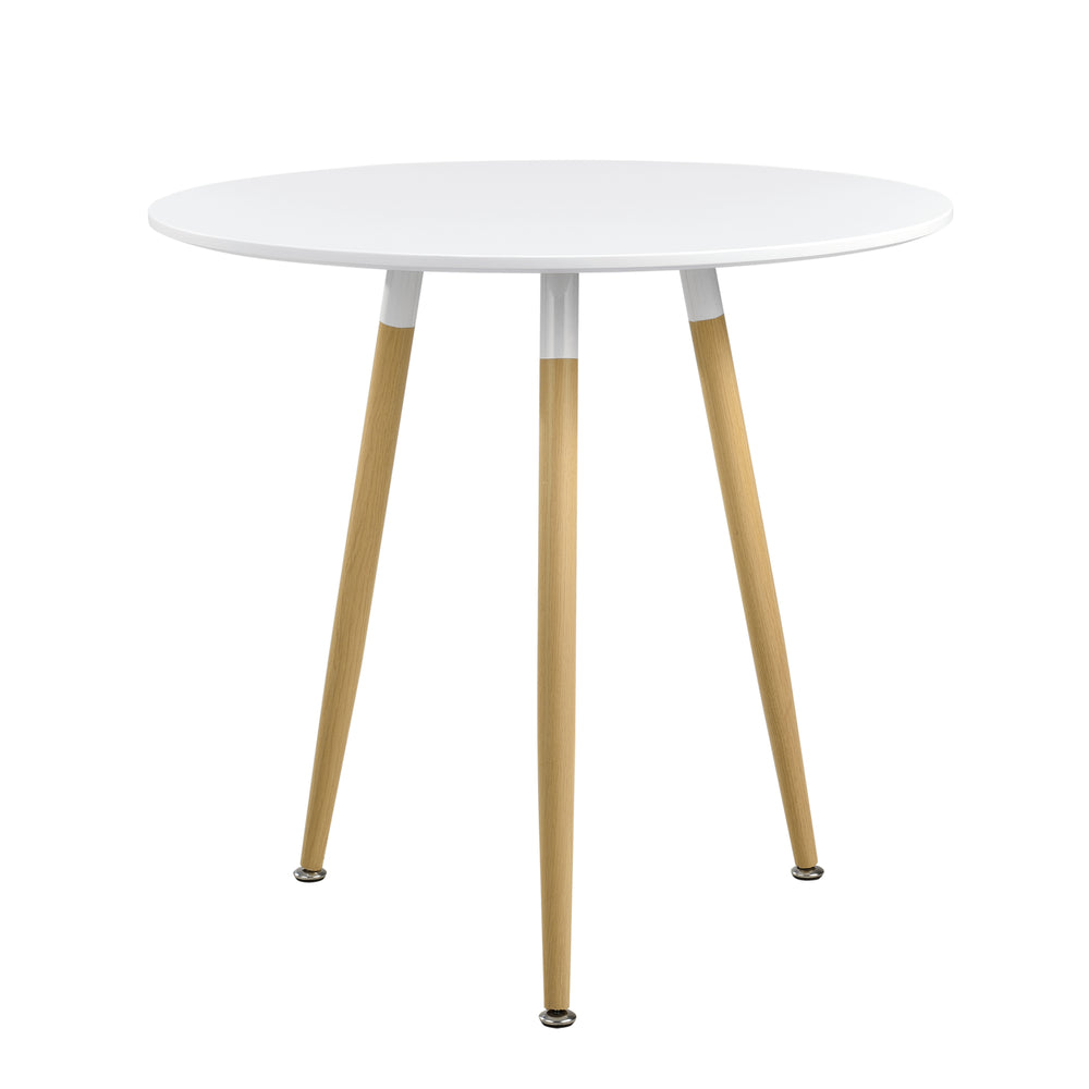 Stół jadalniany Camille Ø80 cm retro - design biały en.casa - premiumXL
