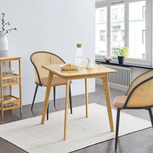 Stół jadalniany Närpes dla 2 osób bambus 75x70x70 cm [en.casa] - premiumXL