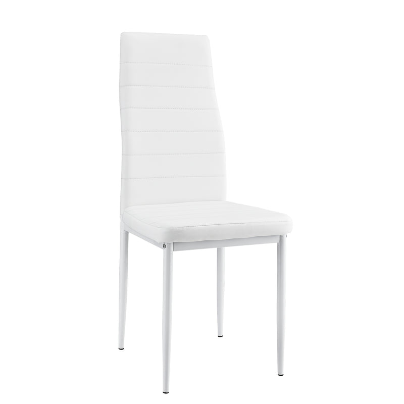 Szkic wymiarowy Nowoczesne krzesło skóra PU 6 szt. 96x43 cm