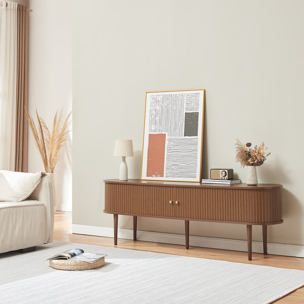 Szafka pod telewizor Mapia 166x40x55 cm orzech [en.casa]