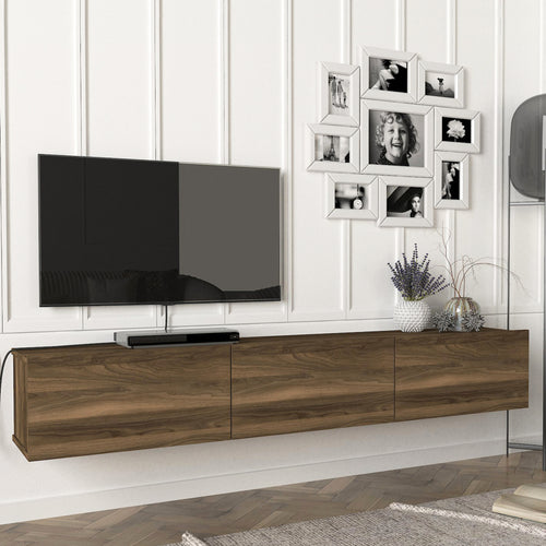 Szafka RTV Vihti 180x31x29,5cm w różnych kolorach [en.casa] - premiumXL