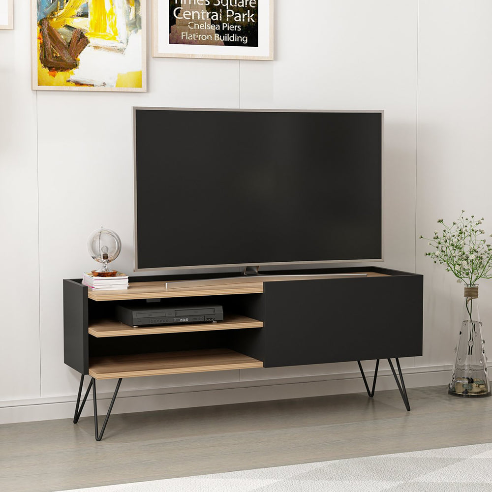 Stolik pod telewizor Dronninglund czarny [en.casa] - premiumXL