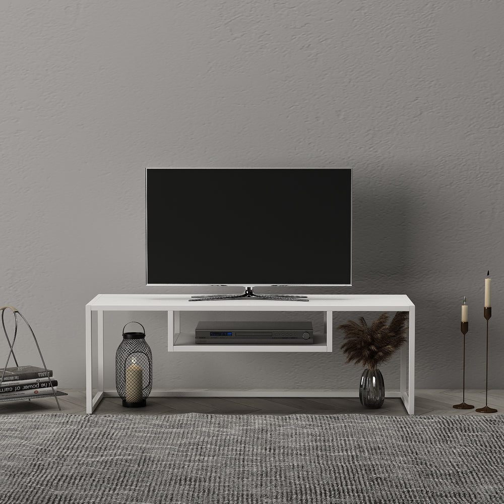 Stolik RTV Isokyrö metalowy 120x40x40 cm [en.casa]