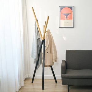 Wieszak na płaszcze Laerdal 172x49x49 cm stalowy [en.casa]